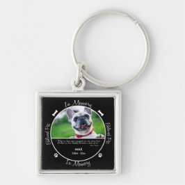 Chaveiro Memorial - Perda de Cachorro Foto/Nome Personaliza