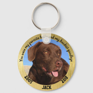 Chaveiro Memorial personalizado do cão meu olá! favorito