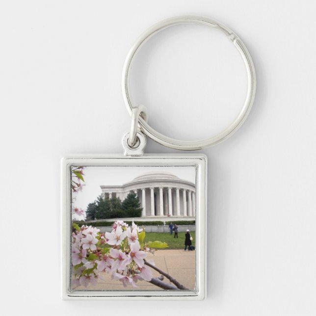 Chaveiro Memorial Thomas Jefferson com flores de cerejeira (Frente)