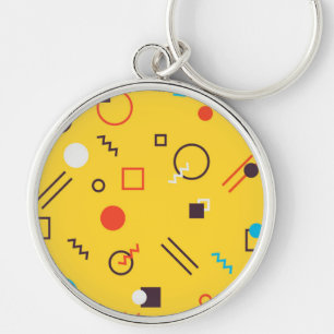 Chaveiro Memphis geométrica urbana Legal, única, moderna