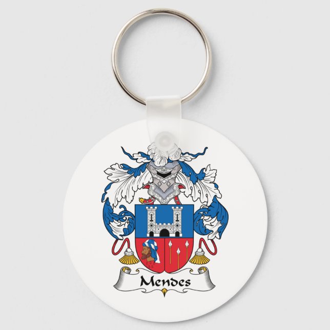 Chaveiro Mendes Family Crest (Frente)