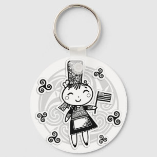 Chaveiro Menina bretão
