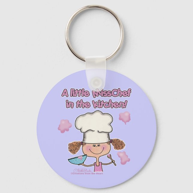 Chaveiro Menina Chef (Frente)
