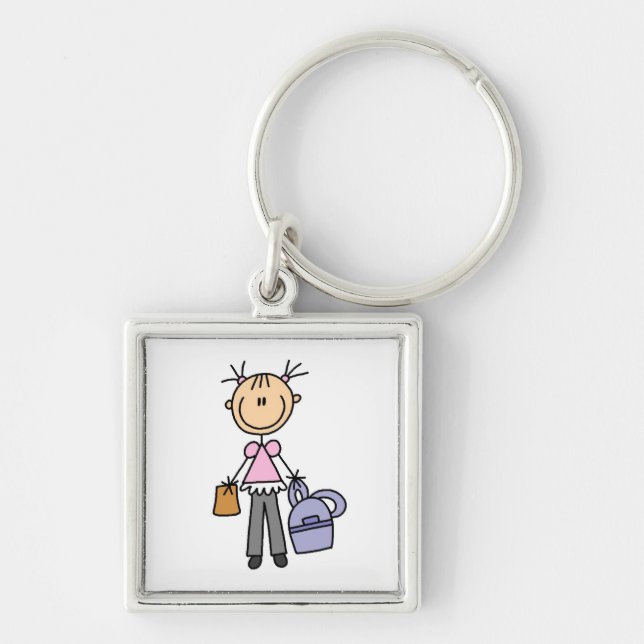 Chaveiro Menina Com Mochila (Frente)