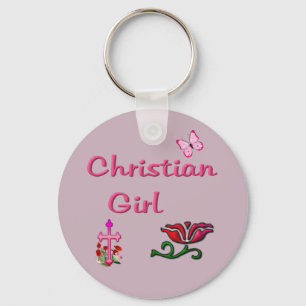 Chaveiro Menina Cristã