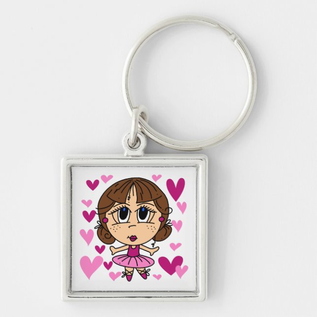 Chaveiro Menina da bailarina (Frente)