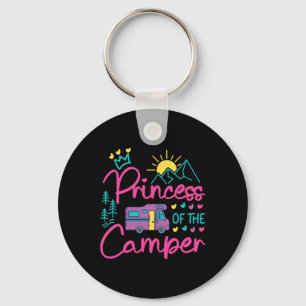 Chaveiro Menina da Família de Acampamento Campervan Autocar