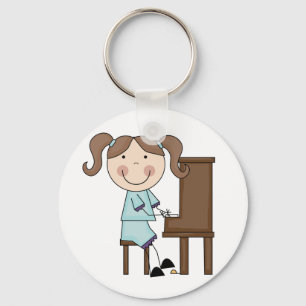 Chaveiro Menina da vara que joga o piano