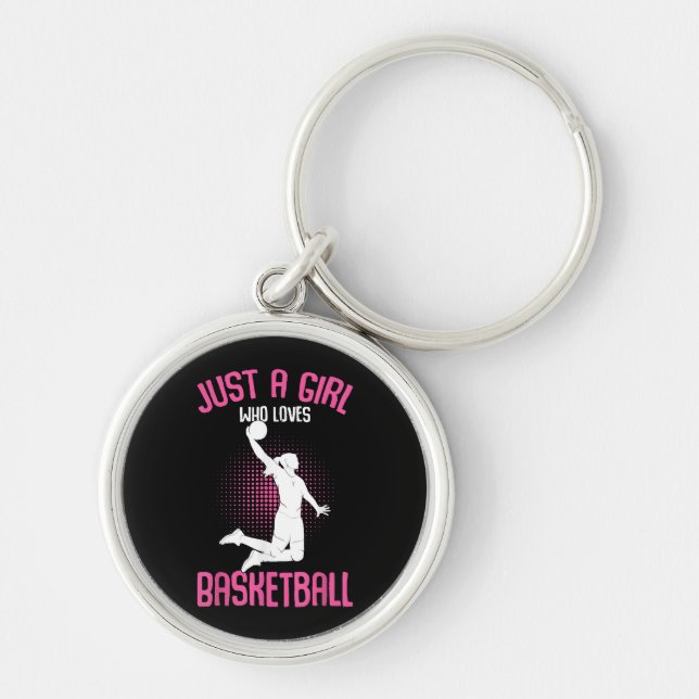 Chaveiro Menina de Basquetebol Mulheres (Frente)