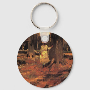 Chaveiro Menina de Branco nos Bosques por Vincent van Gogh