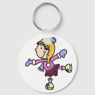 Chaveiro Menina do patinagem no gelo