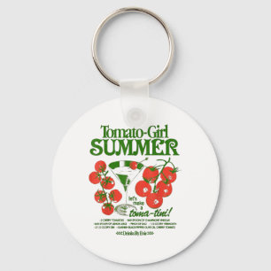 Chaveiro Menina do Tomate Verão Tomate Fruta Fresca Tendênc