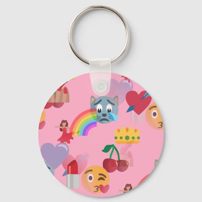 Chaveiro menina emoji (Frente)