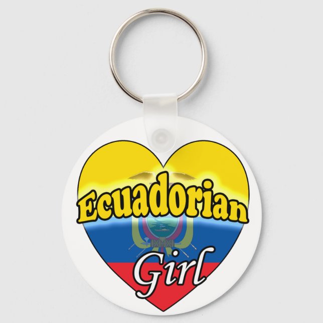 Chaveiro Menina equatoriana (Frente)