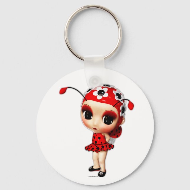 Chaveiro Menina Ladybug (Frente)