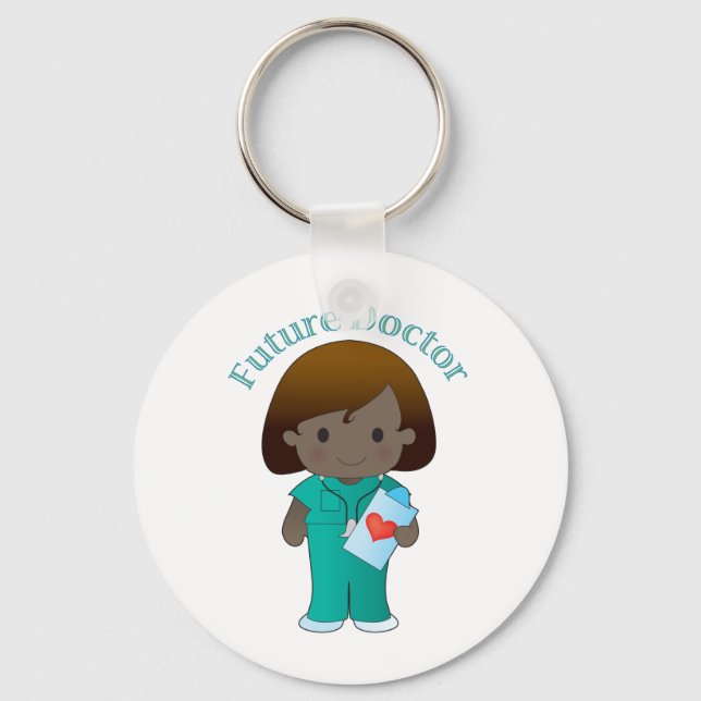 Chaveiro Menina Médica Futura (Frente)