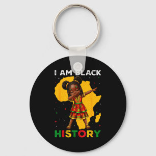 Chaveiro Menina Mês da História Negra Afro-Americana Afro