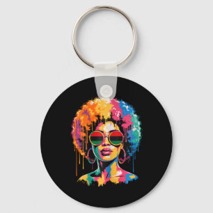Chaveiro Menina Negra Afro Mulheres Rainha Melanina Históri