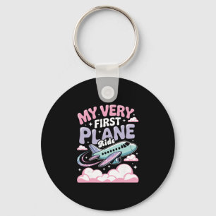Chaveiro Menina Primeira Viagem de Avião Crianças Passageir