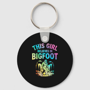 Chaveiro Meninas crente do pé grande tingimento sasquatch c
