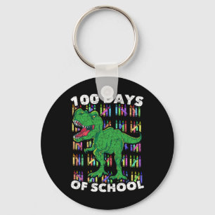 Chaveiro Meninas Crianças Estudantes T Rex 100 Dias De Esco