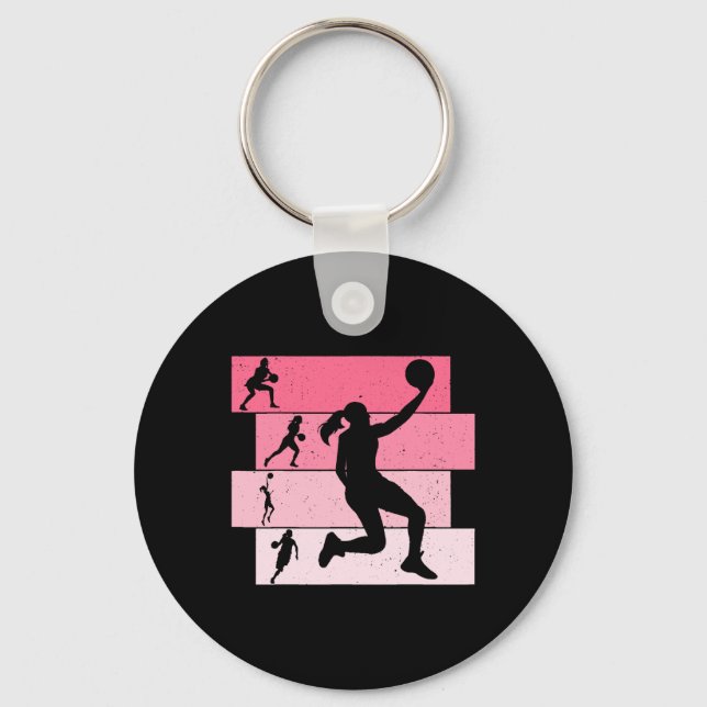 Chaveiro Meninas de basquete Meninas (Frente)