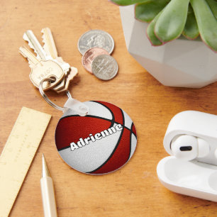 Chaveiro Meninas do time vermelho de basquetebol