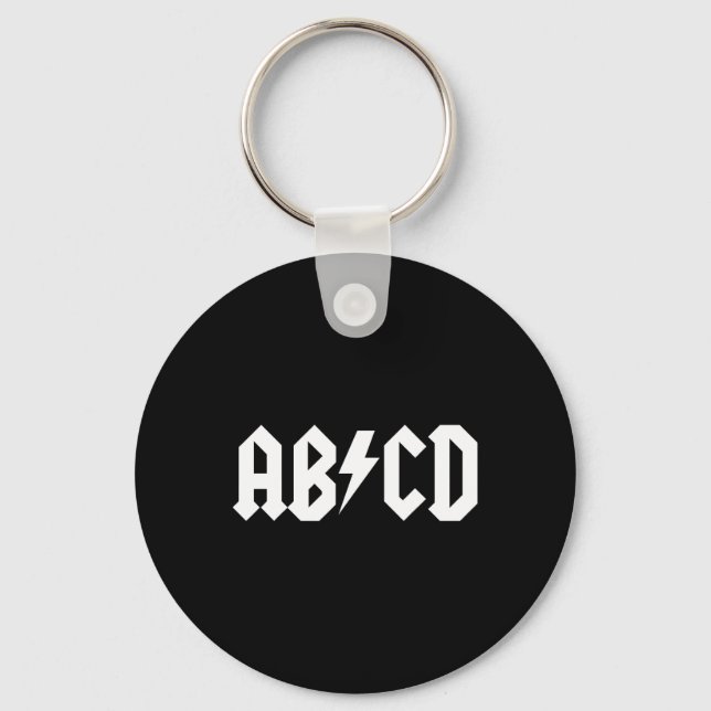 Chaveiro Meninas Professoras ABCD Rock Graphic de volta a S (Frente)