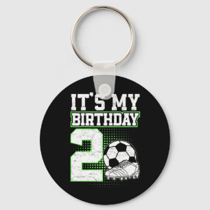 Chaveiro Menino de 2 Anos de Futebol É Meu 2º Aniversário d
