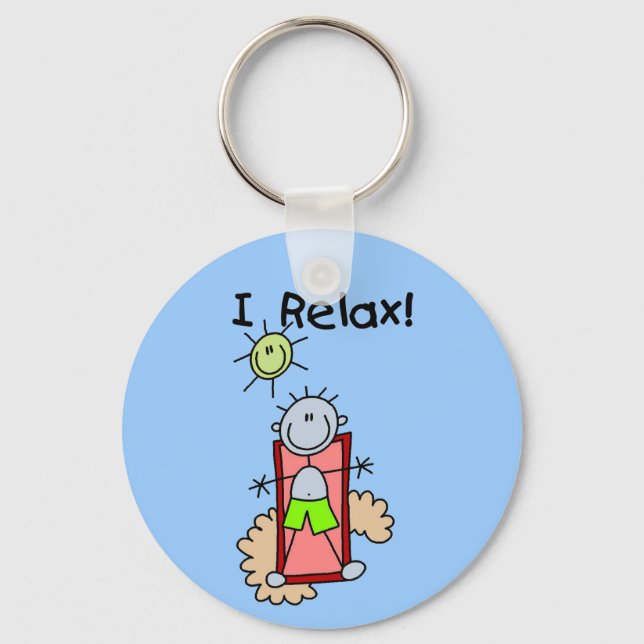 Chaveiro Menino de Palitinho Eu Relaxo (Frente)