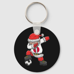 Chaveiro Menino do Futebol Dabbing Papai Noel Natal Japão F