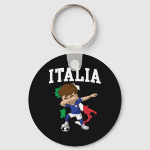 Chaveiro Menino do Futebol Italiano Bandeira Itália Mapa Es