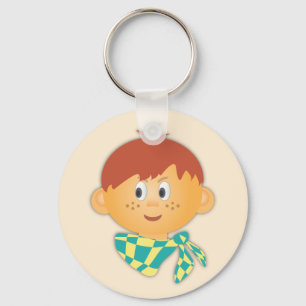 Chaveiro Menino Freckled com um lenço