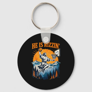 Chaveiro Menino Homens Ele Rizzin Jesus Basquete Cristão