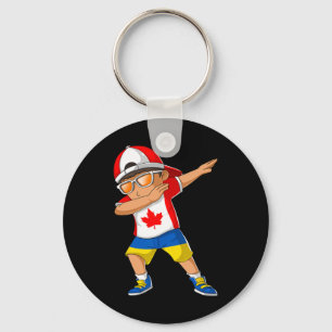 Chaveiro Menino Metade Canadense Metade Ucraniano Canadá Uc