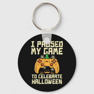 Chaveiro Meninos de fantasia de jogos no Halloween