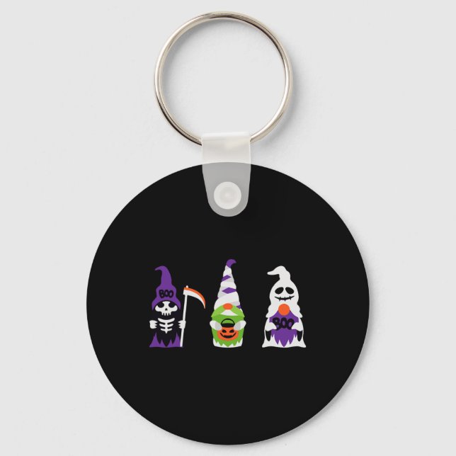 Chaveiro Meninos de Halloween Esqueleto Fantasma Abóbora As (Frente)