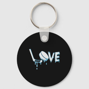 Chaveiro Meninos de Sorvete de Hockey Gotejamento Amor de H