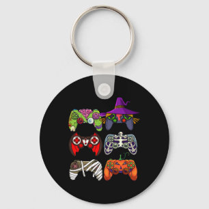 Chaveiro Meninos Gamer Skeleton Zombie Controladores de jog