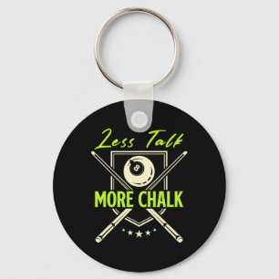 Chaveiro Menos conversa Mais Piscina do Chalk Snooker Cue