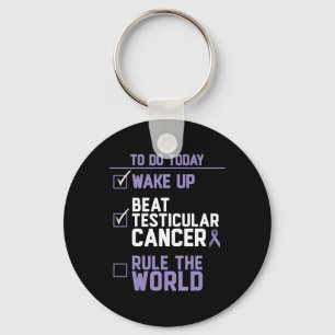 Chaveiro Mens Bebem o Cancer Testicular governa o mundo