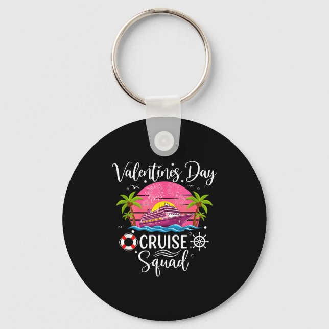 Chaveiro Mens Cute Valentines Day Cruise Squad 20026 Design (Frente)