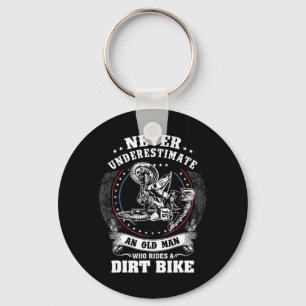 Chaveiro Mens Dirt Bike Engraçado Nunca Subestime uma Mãe
