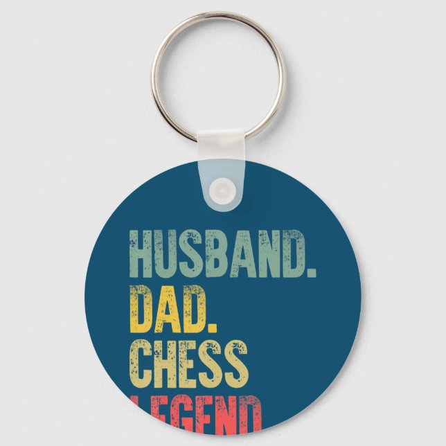 Chaveiro Mens Engraçado Presente Marido Pai Legenda de Xadr (Frente)