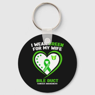 Chaveiro Mens Eu Visto Verde Para Minha Esposa Bile Duct Ca