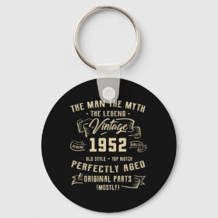 Chaveiro Mens Man Myth Legend 1952 70 Aniversário Para 70