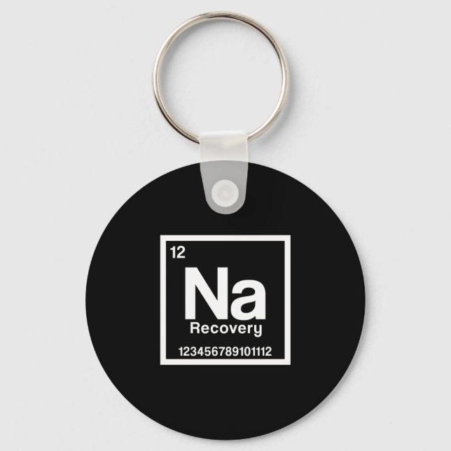Chaveiro Mens na element narcotics anonymous recovery sober (Frente)