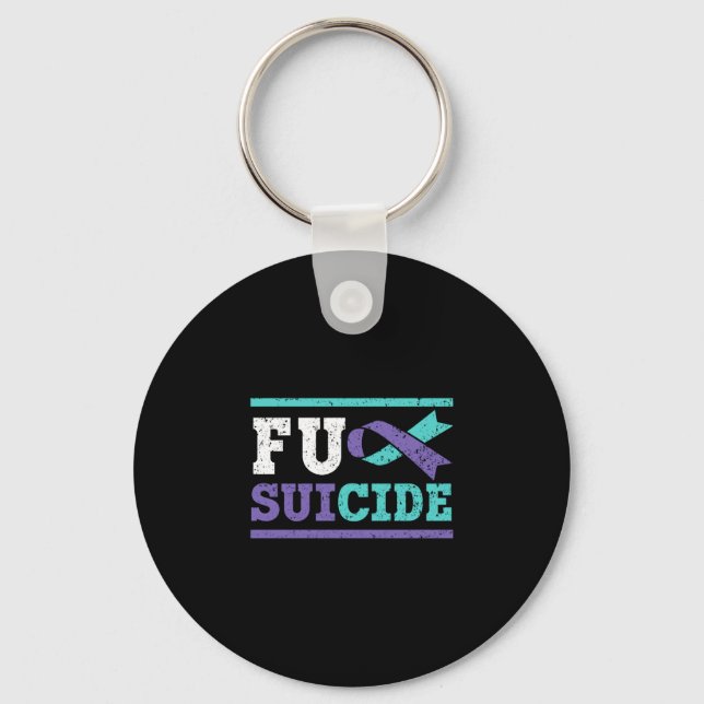 Chaveiro Mens prevention awareness mental health depression (Frente)