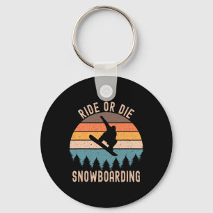 Chaveiro Mens Ride Ou Morra Snowboard Snowboard Snowboarde