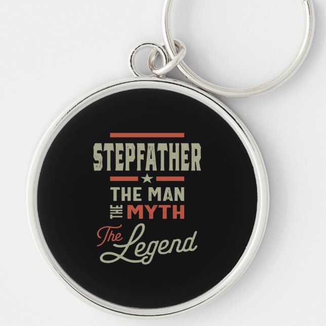 Chaveiro Mens Stepdad O Homem A Lenda (Frente)
